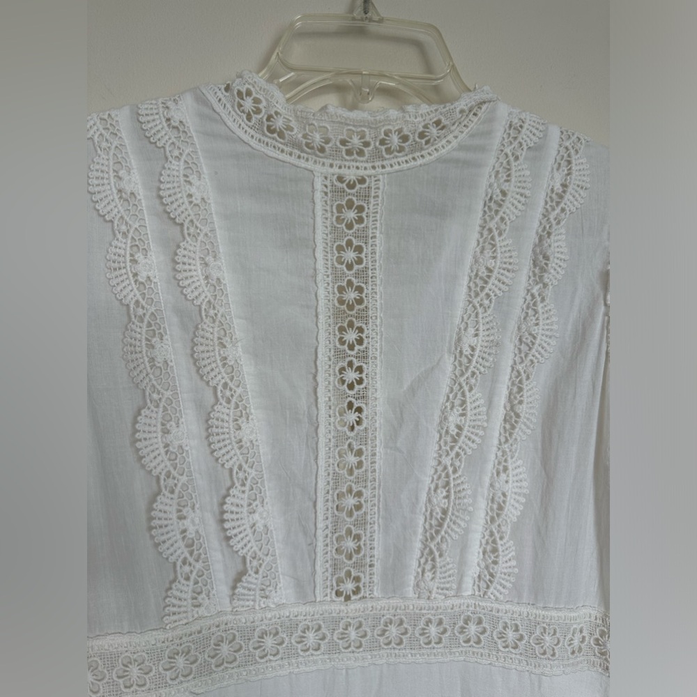 Stunning vintage inspired woman's white crochet dress new with tags - Picture 8 of 12